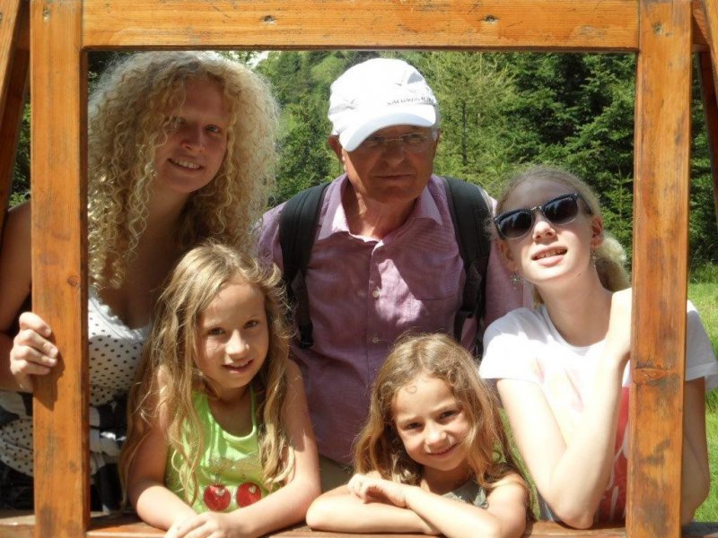 My grandfather, my cousins&my sister 